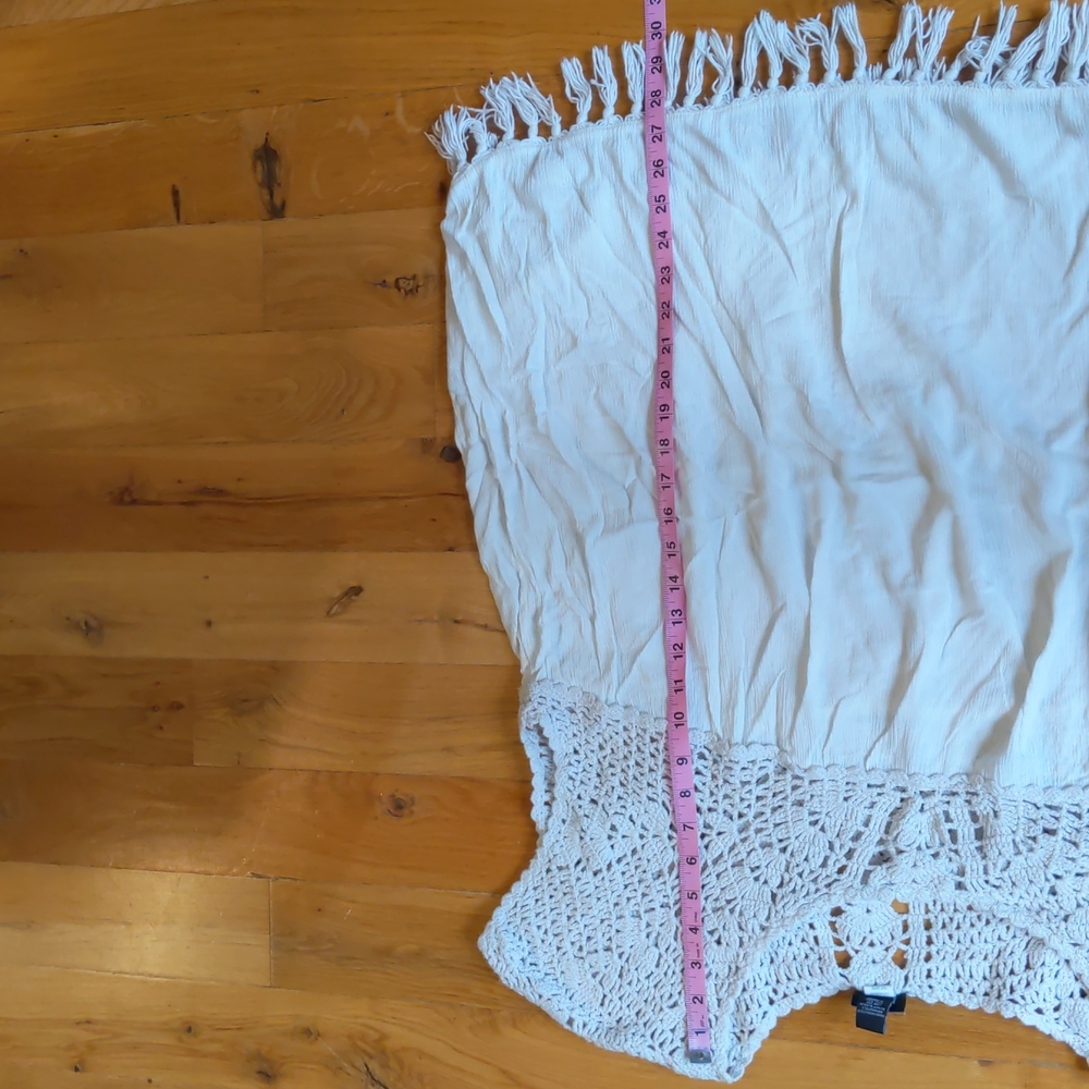 Torrid Crochet Gauze Boho Top sz4 - Picture 3 of 6